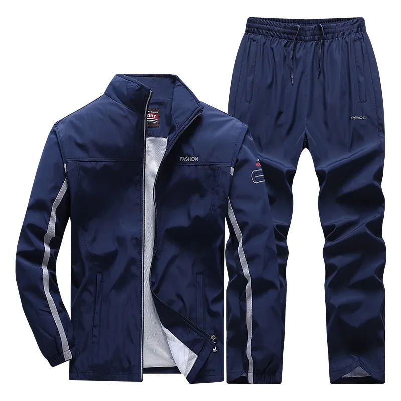 Men's Football Track suits Sportswear Men's Sets Casual Basketball Tracksuit Male Gyms Jogging Sweatshirt Sport Suit