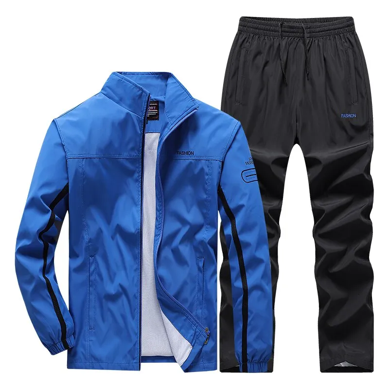 Men's Football Track suits Sportswear Men's Sets Casual Basketball Tracksuit Male Gyms Jogging Sweatshirt Sport Suit