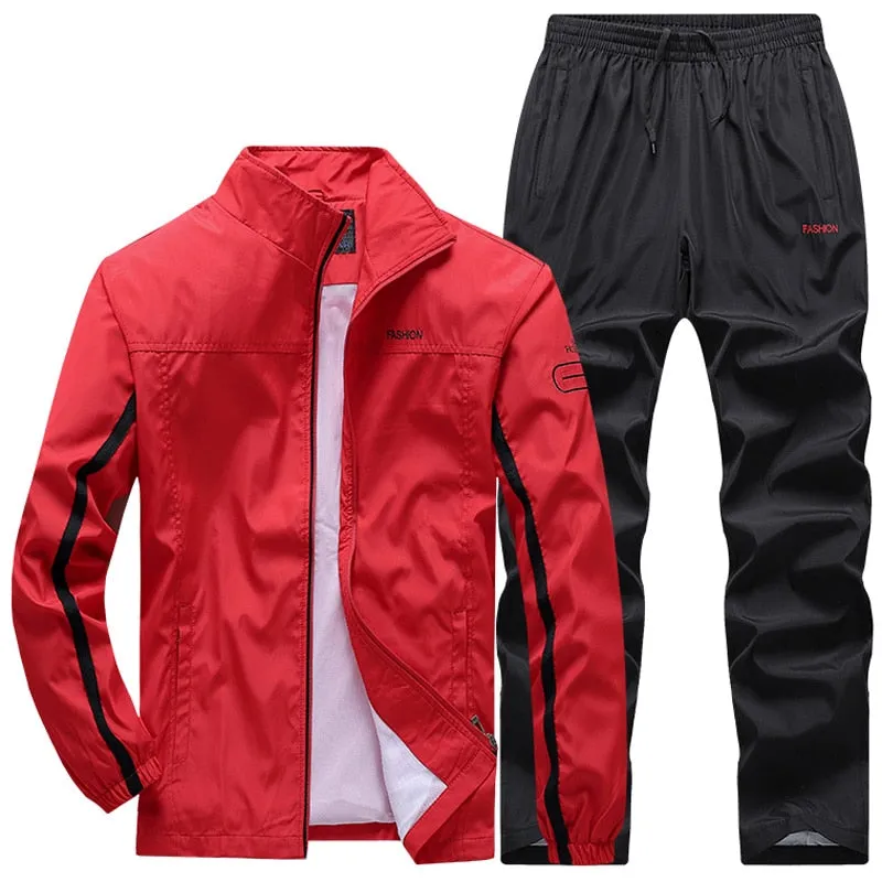 Men's Football Track suits Sportswear Men's Sets Casual Basketball Tracksuit Male Gyms Jogging Sweatshirt Sport Suit