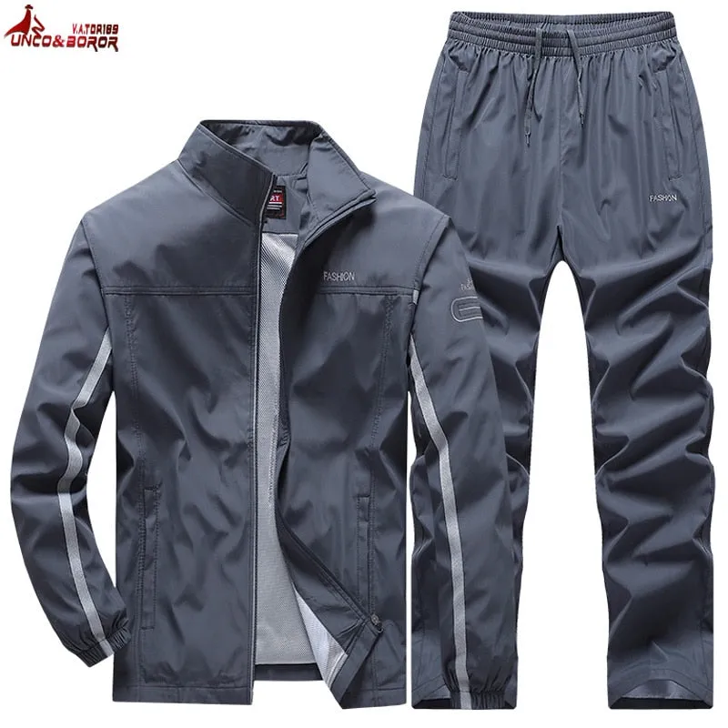 Men's Football Track suits Sportswear Men's Sets Casual Basketball Tracksuit Male Gyms Jogging Sweatshirt Sport Suit