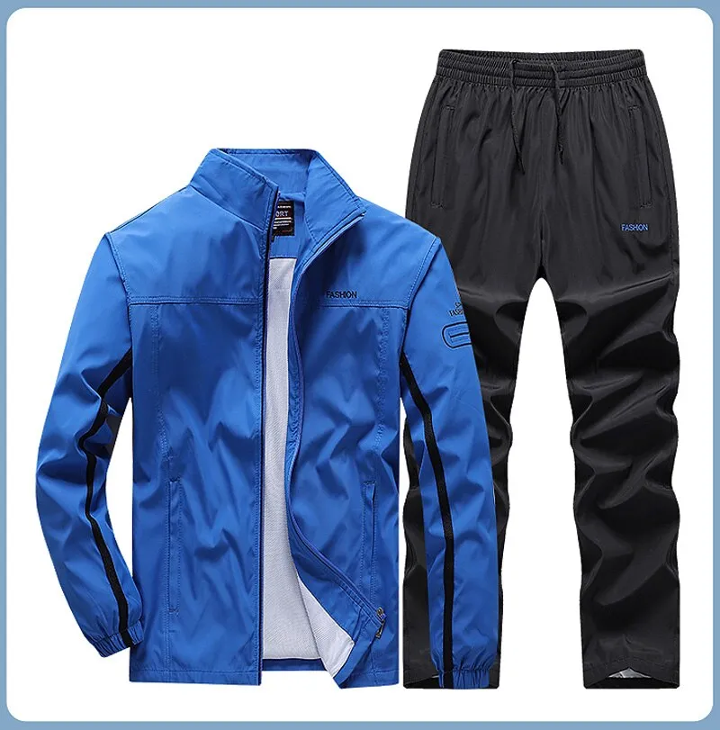 Men's Football Track suits Sportswear Men's Sets Casual Basketball Tracksuit Male Gyms Jogging Sweatshirt Sport Suit