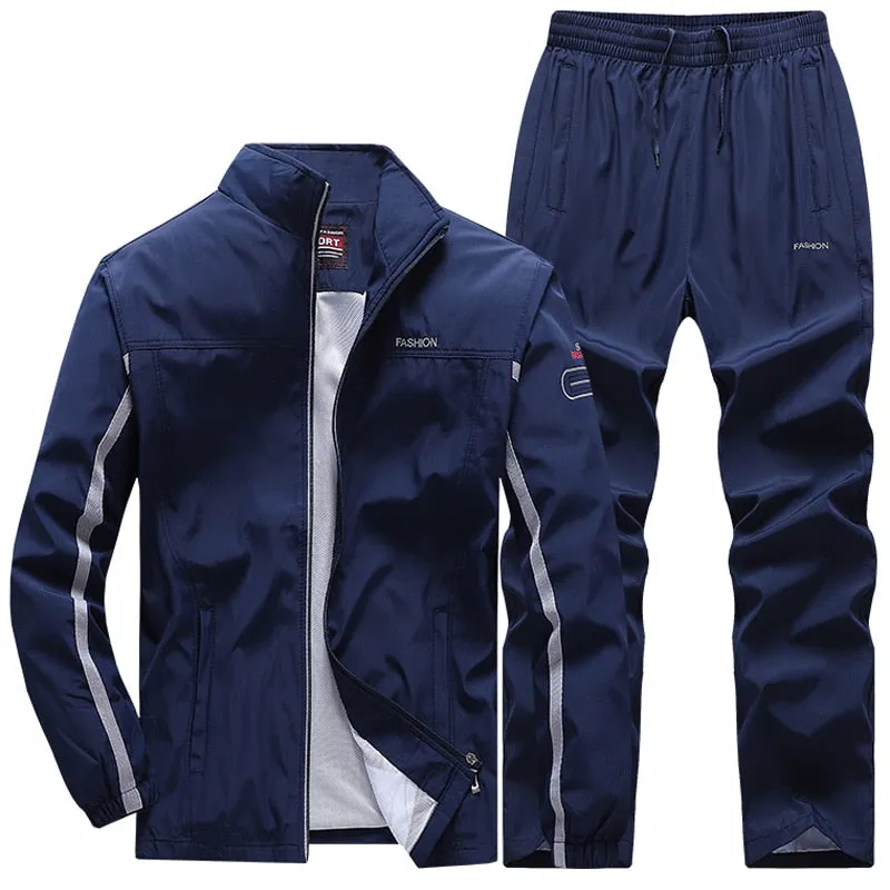 Men's Football Track suits Sportswear Men's Sets Casual Basketball Tracksuit Male Gyms Jogging Sweatshirt Sport Suit