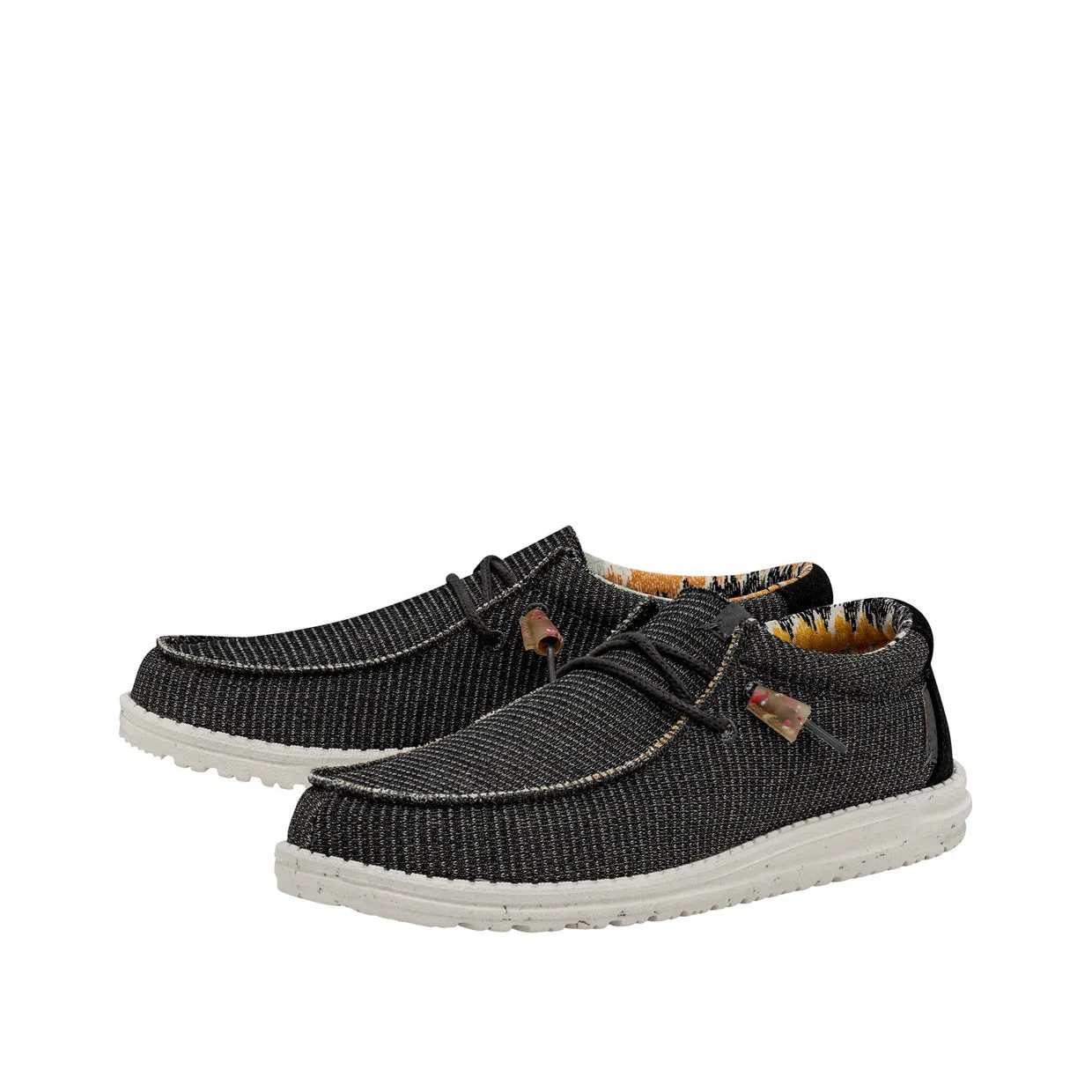 Mocassini Uomo Hey Dude Wally Knit Grigio Scuro