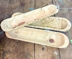 Natural Wood Dough Bowls