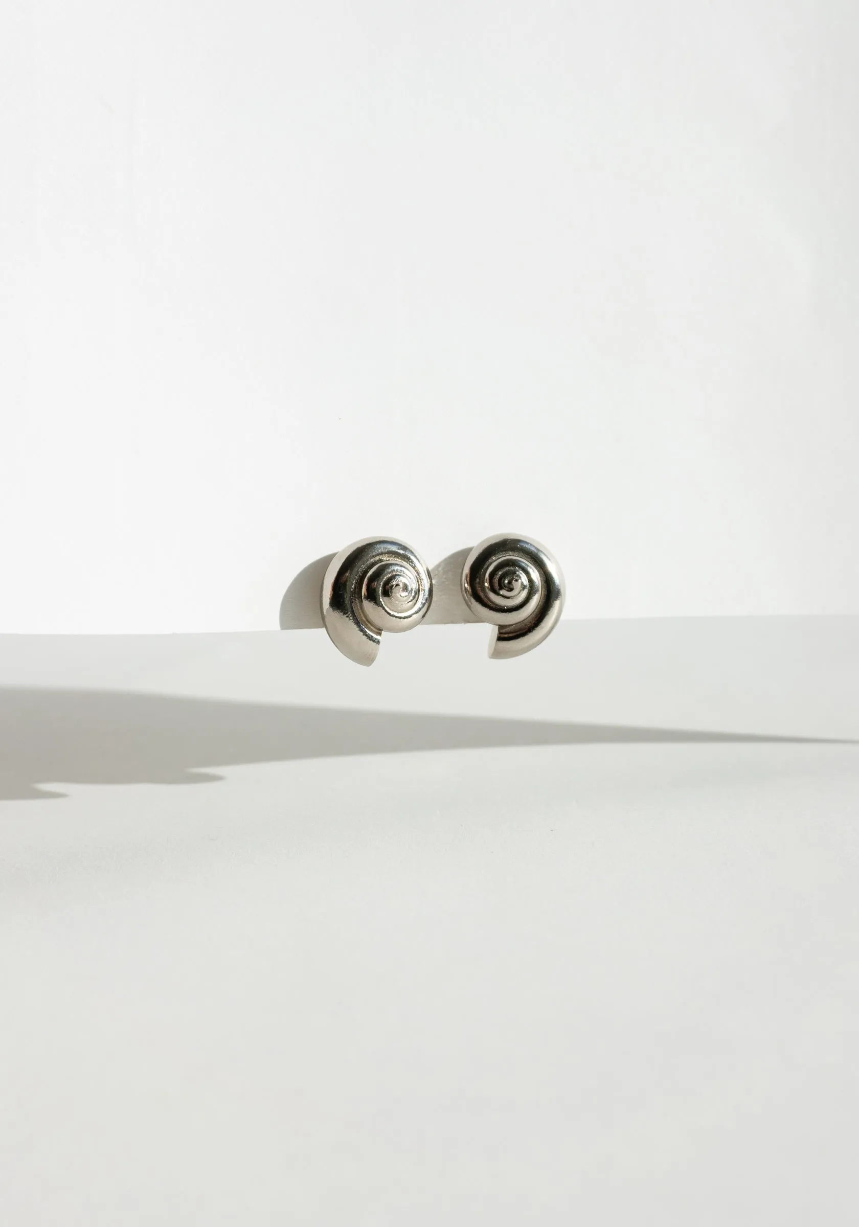 Nautilus Silver Earrings