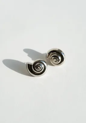 Nautilus Silver Earrings