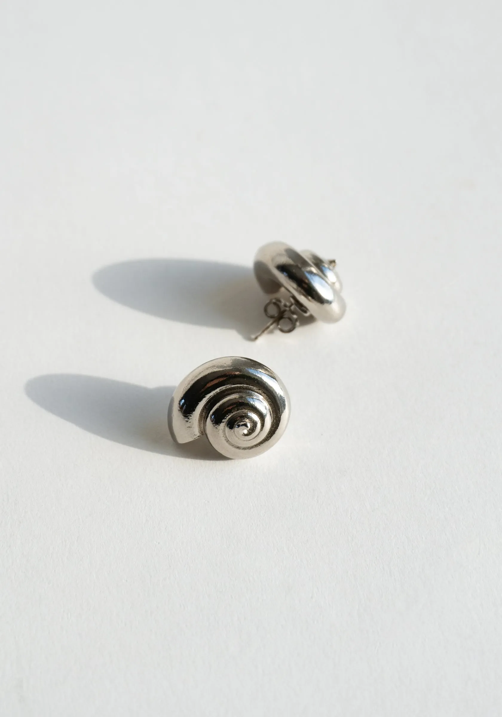 Nautilus Silver Earrings