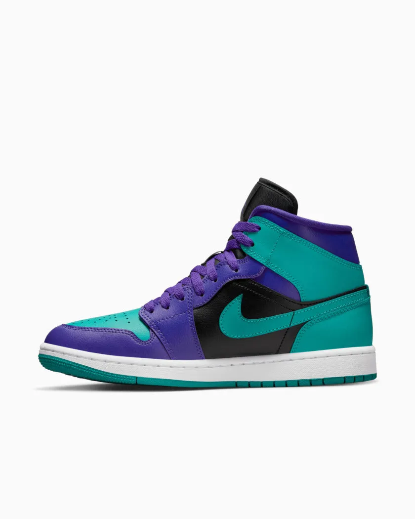 Nike Air Jordan 1 Mid Viola Verde Blu Grape