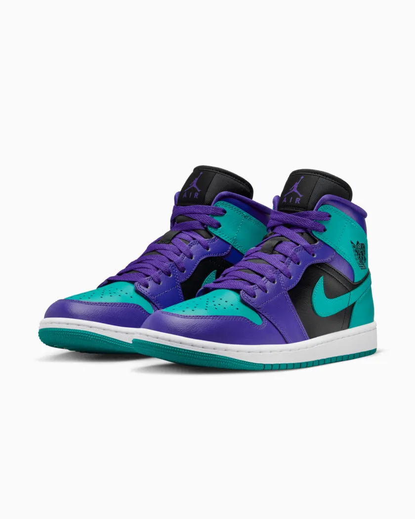 Nike Air Jordan 1 Mid Viola Verde Blu Grape