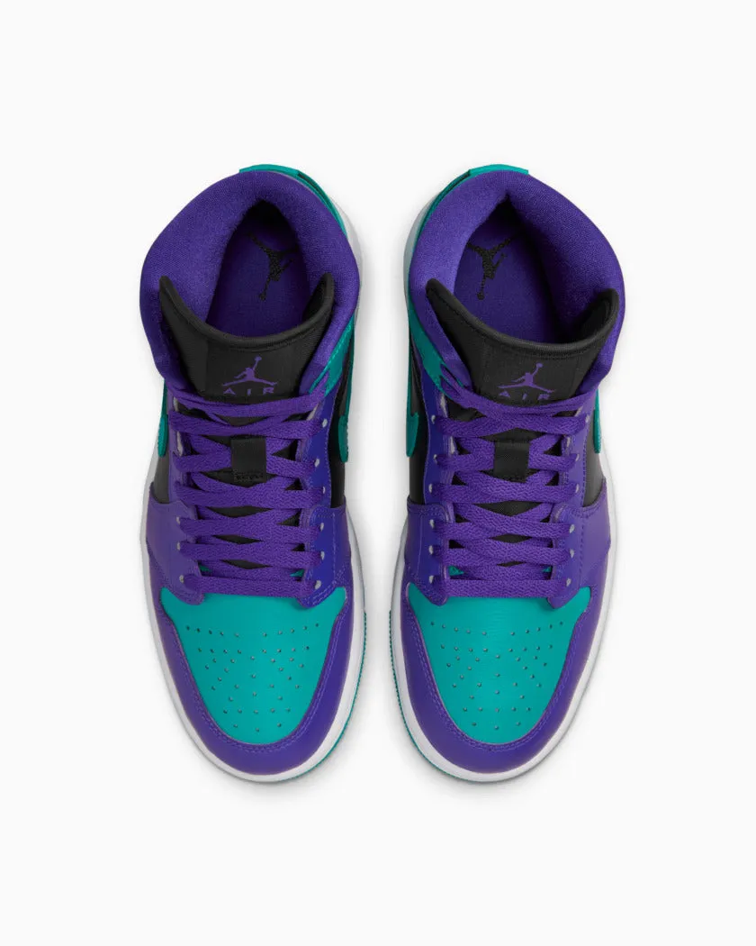 Nike Air Jordan 1 Mid Viola Verde Blu Grape