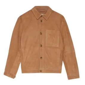 Overshirt Uomo Baracuta Suede Marrone