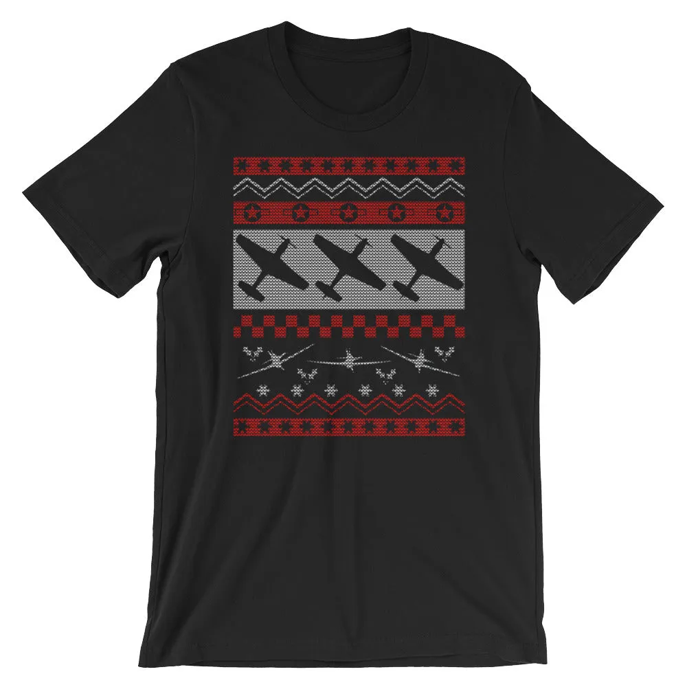 P-51 Mustang "Ugly Christmas Sweater" Style Tee