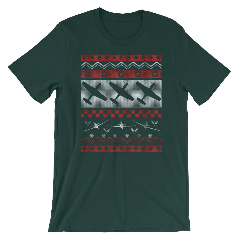 P-51 Mustang "Ugly Christmas Sweater" Style Tee