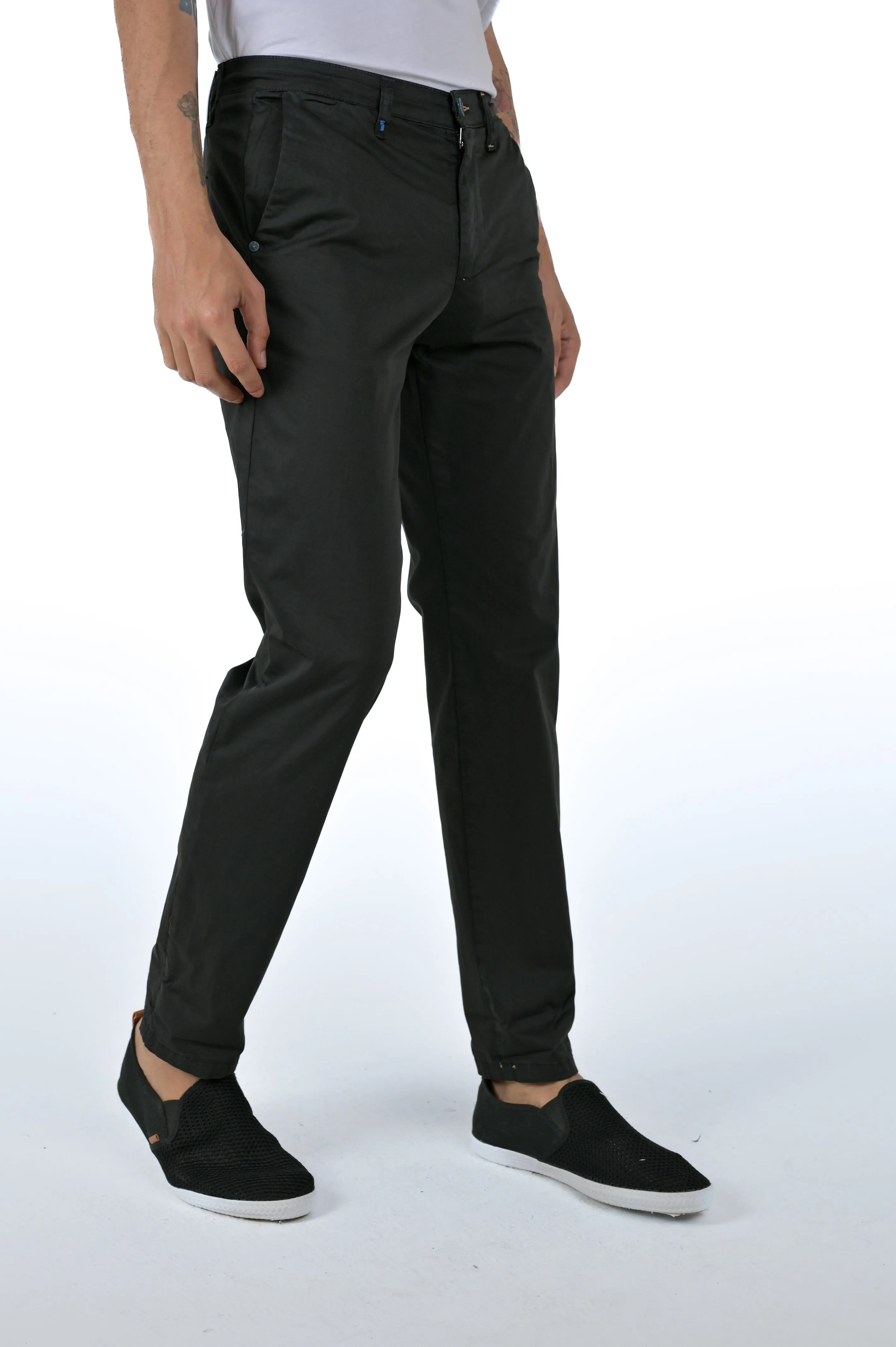 Pantaloni slim Sonic Raso Nero SS24