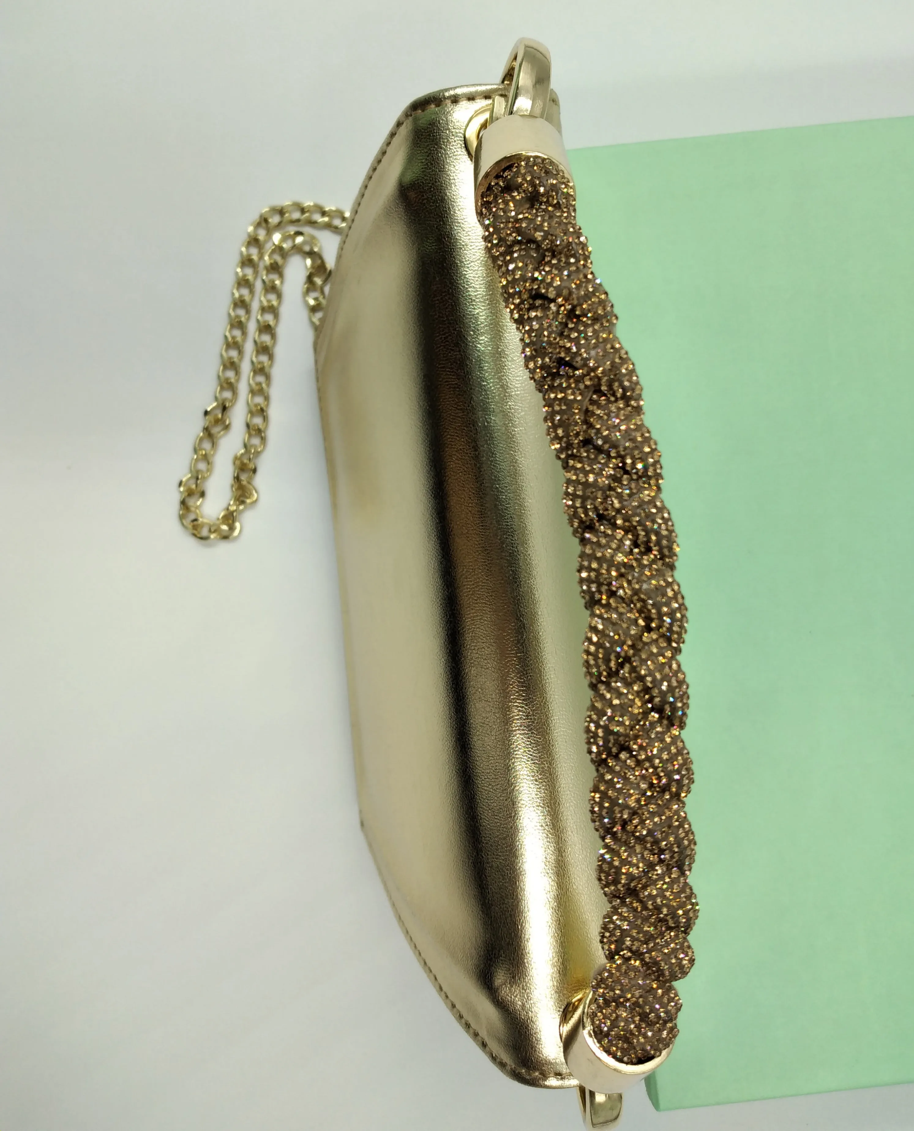 POCHETTE TRECCIA STRASS