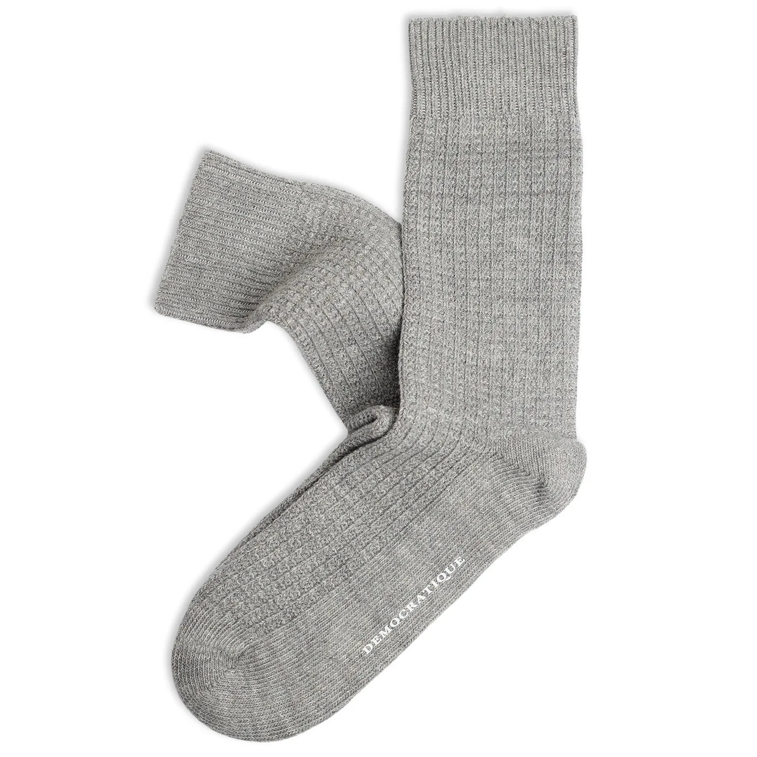 Relax Waffle Knit Supermelange Socks Knit Supermelange Light Grey Melange