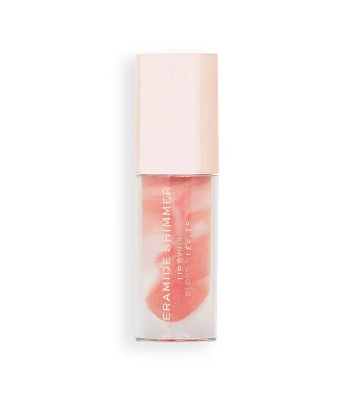 Revolution - Brillo de labios Ceramide Shimmer Lip Swirl - Glitz Nude