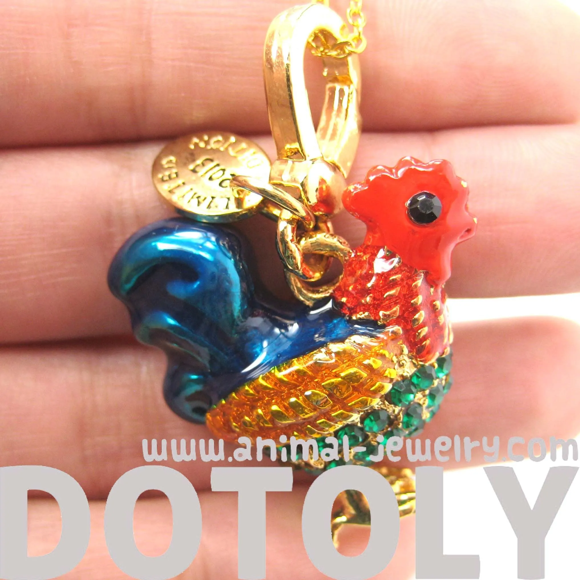 Rooster Hen Chicken Animal Pendant Necklace | Limited Edition Animal Jewelry