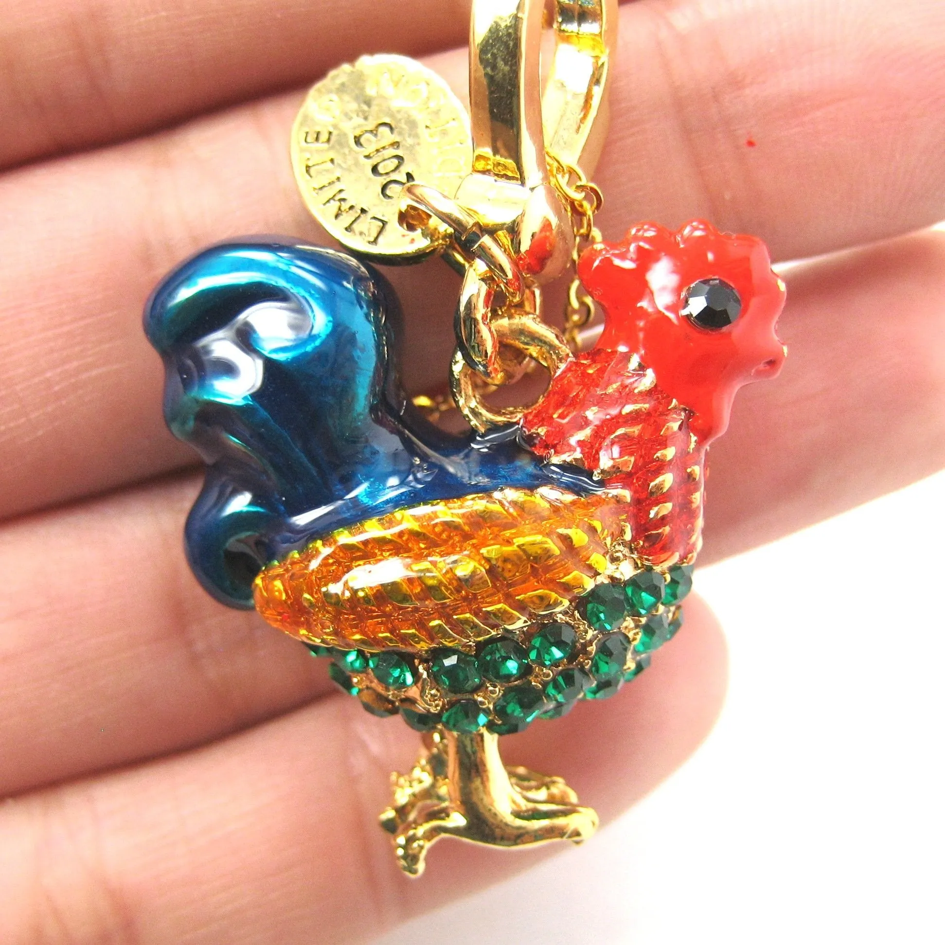 Rooster Hen Chicken Animal Pendant Necklace | Limited Edition Animal Jewelry