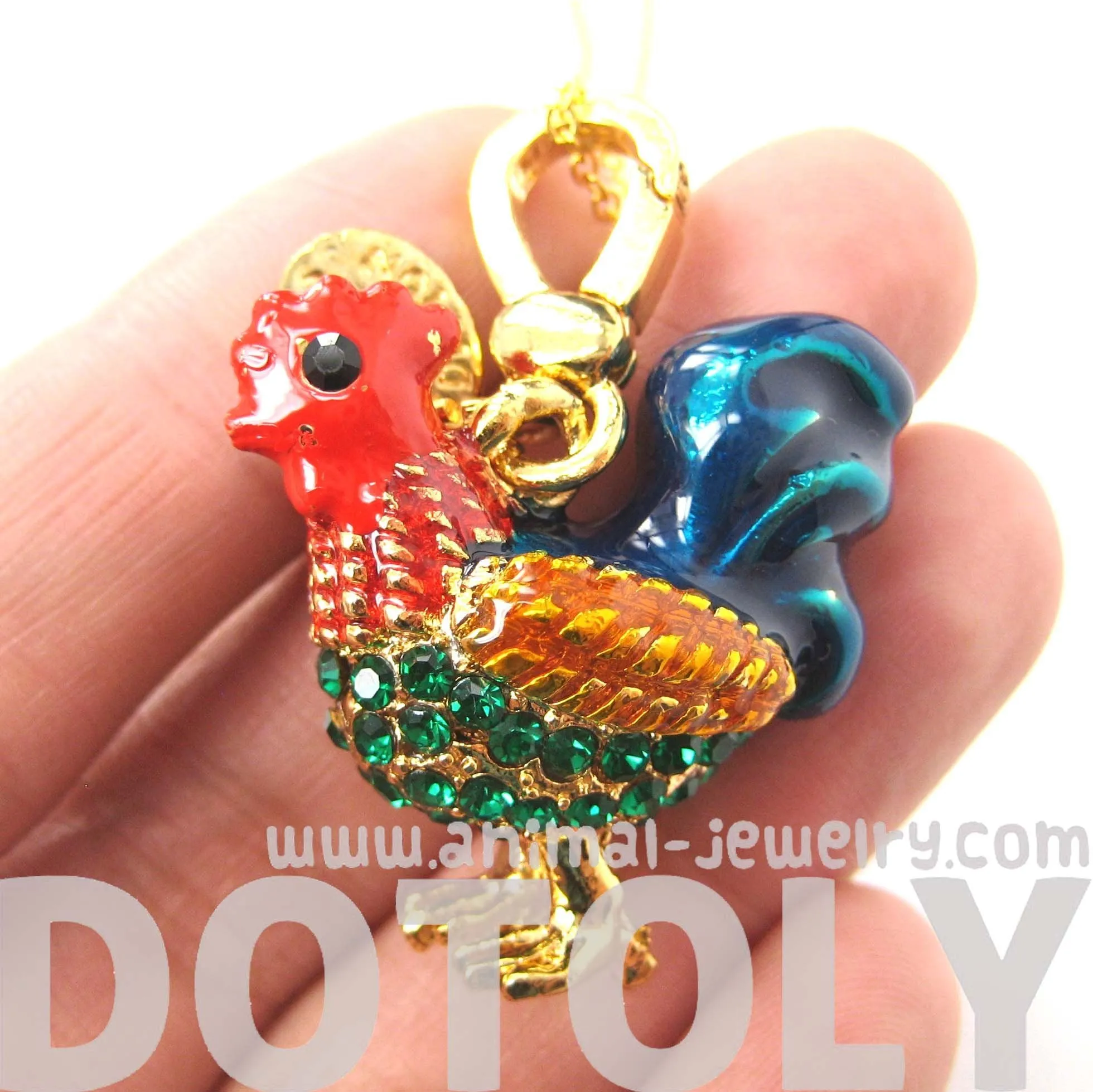 Rooster Hen Chicken Animal Pendant Necklace | Limited Edition Animal Jewelry