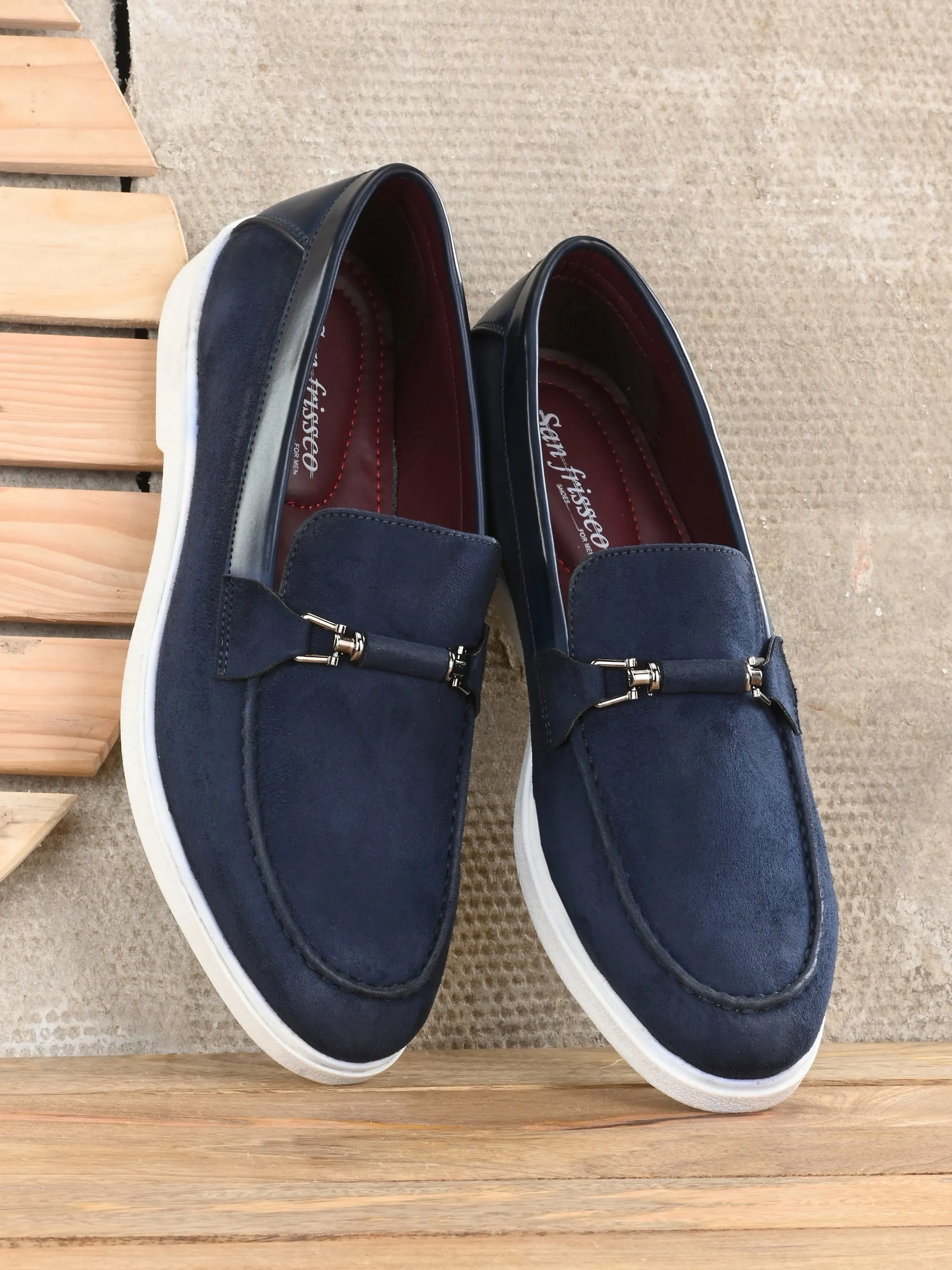 Saint Blue Penny Loafers