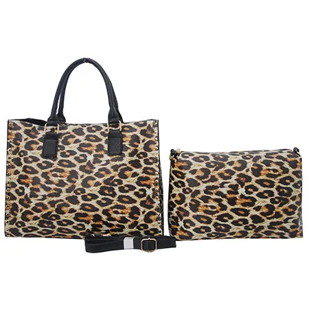 SALE! Wild Leopard NGIL Faux Leather 2-IN-1 Tassel Bag