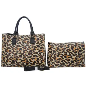 SALE! Wild Leopard NGIL Faux Leather 2-IN-1 Tassel Bag