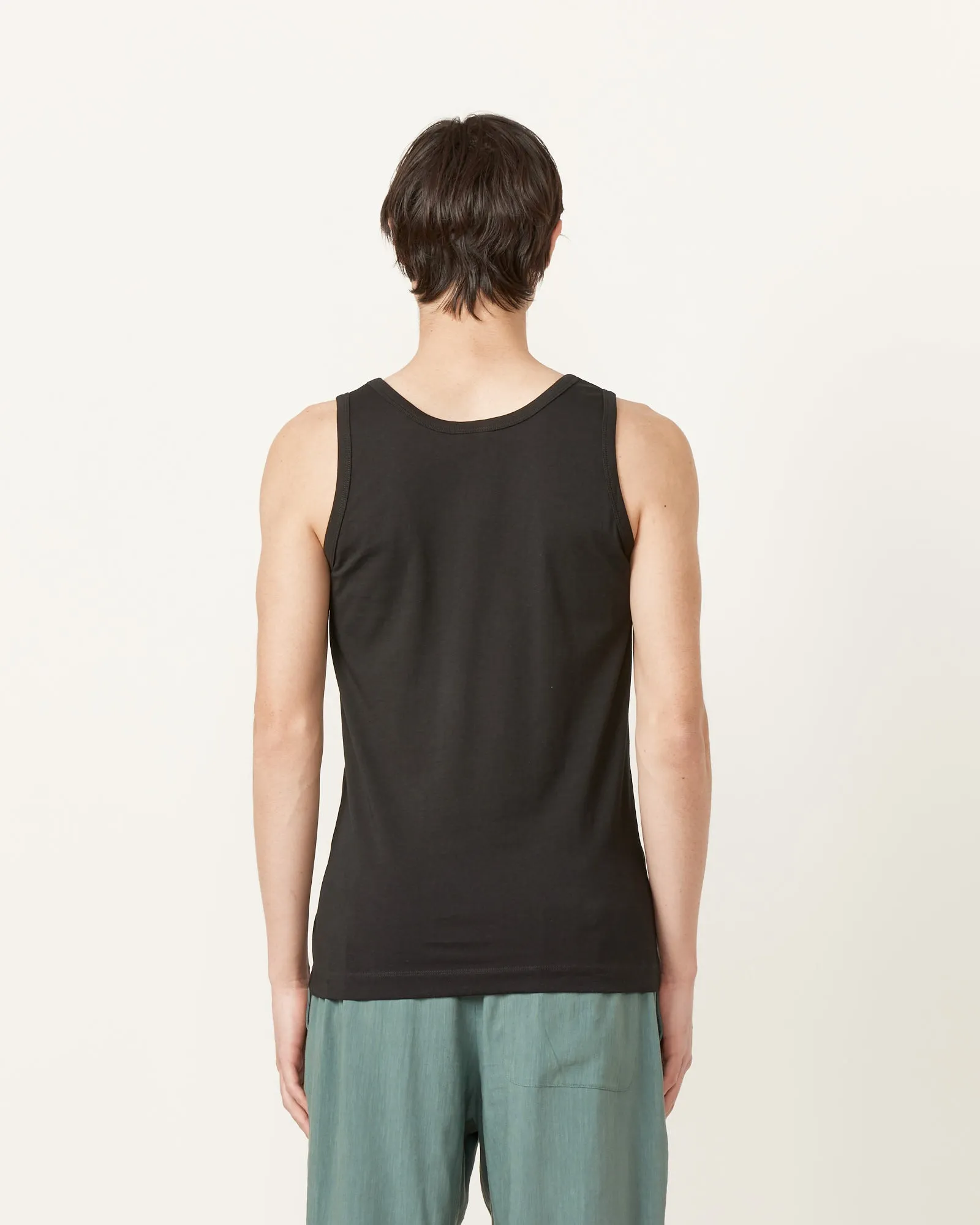 Scoop Neck Tank Top in Black