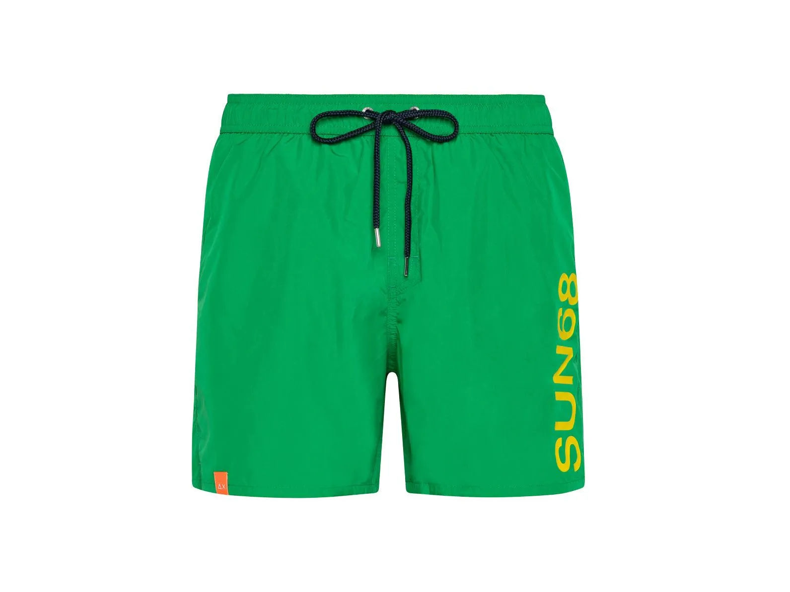 SUN68 Swim Pant Macro Logo Costume Verde Prato H32103