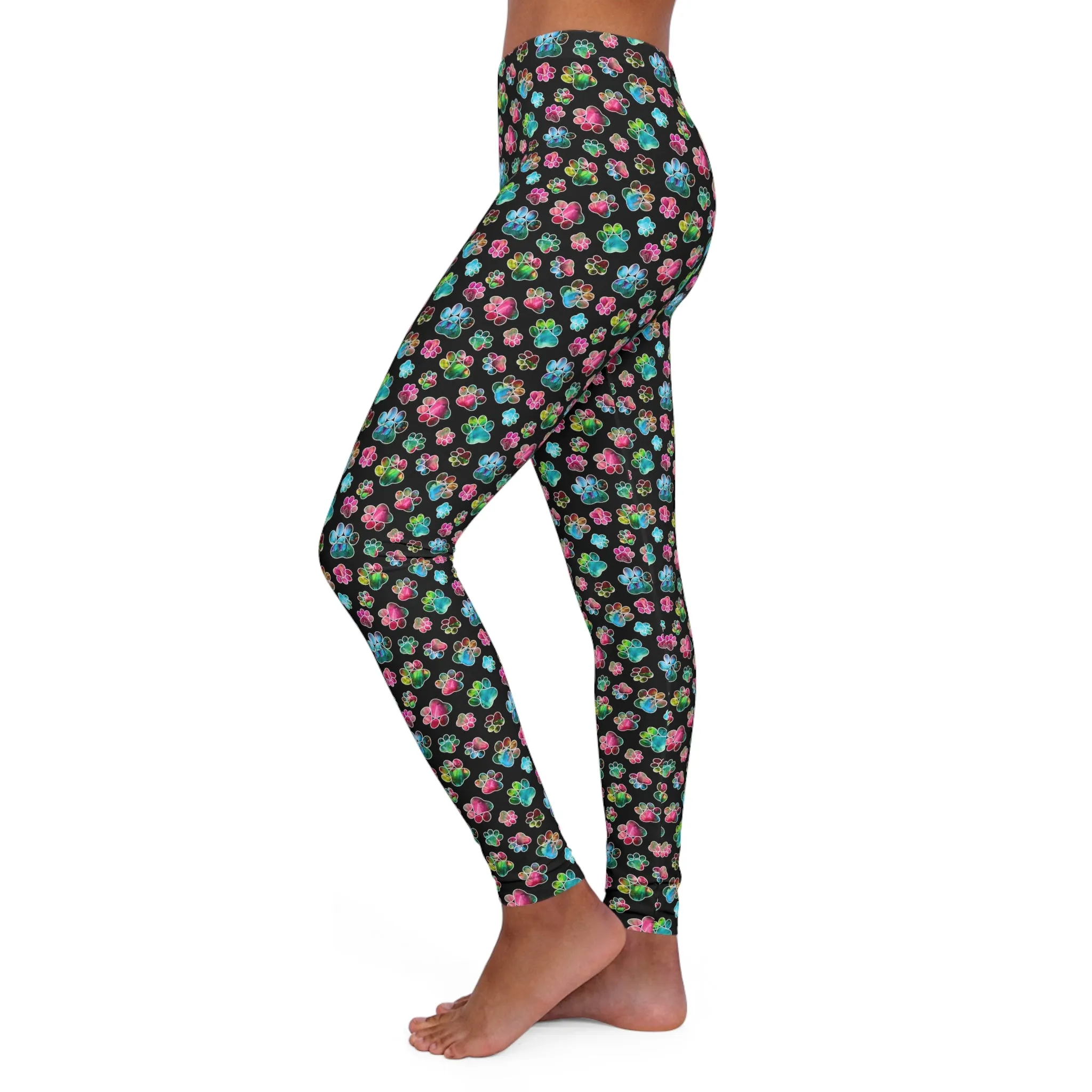 Women's Spandex Leggings - Angel Paws