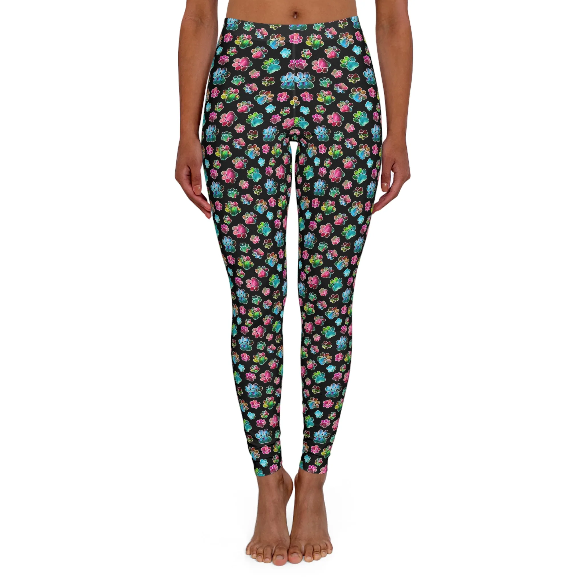 Women's Spandex Leggings - Angel Paws