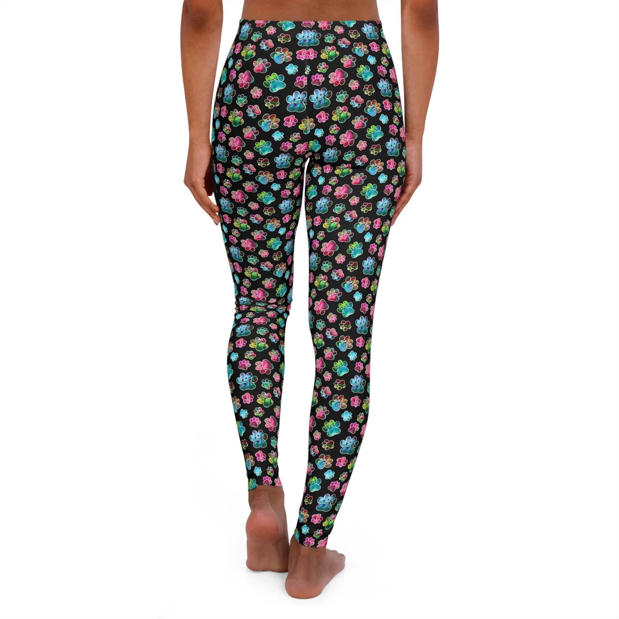 Women's Spandex Leggings - Angel Paws