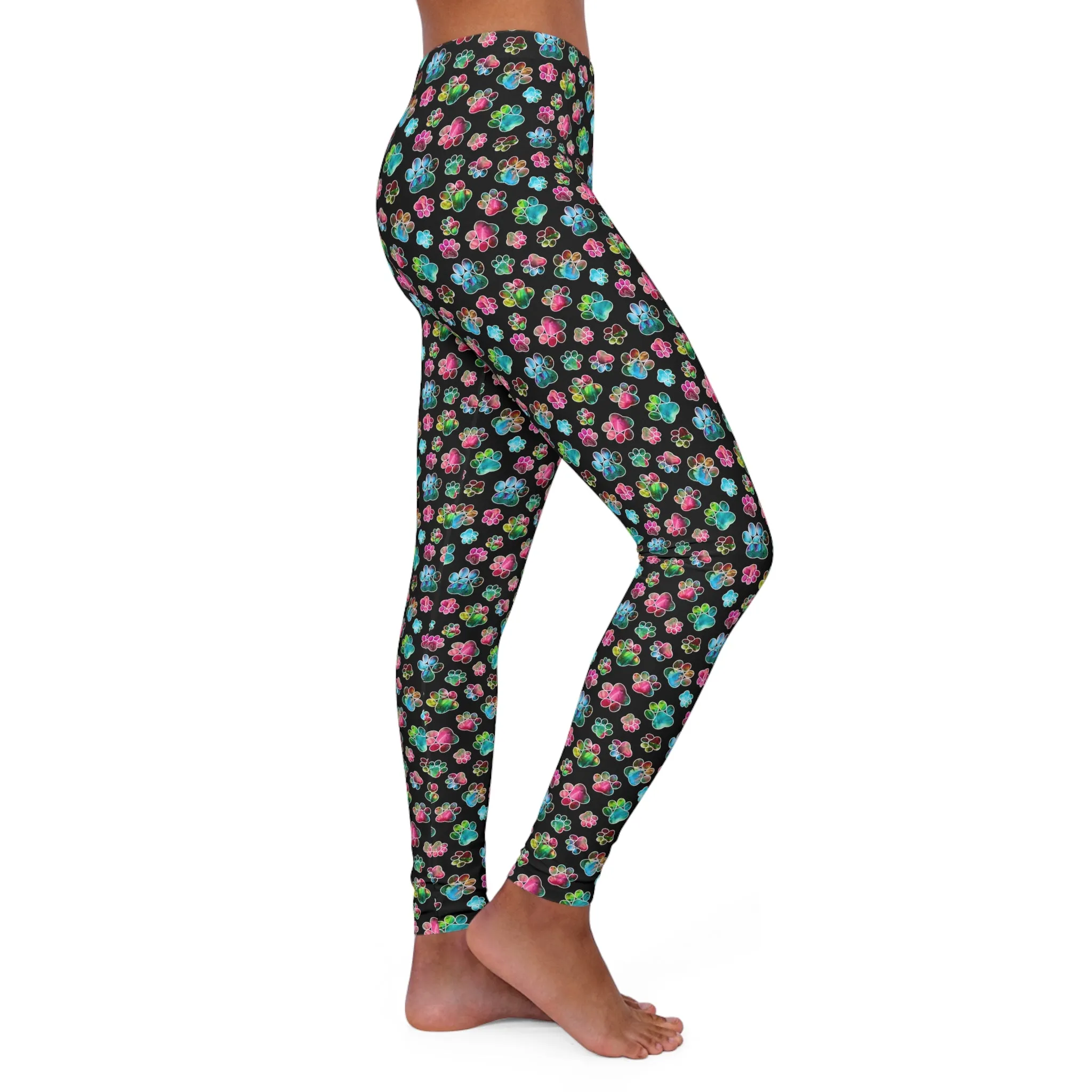 Women's Spandex Leggings - Angel Paws