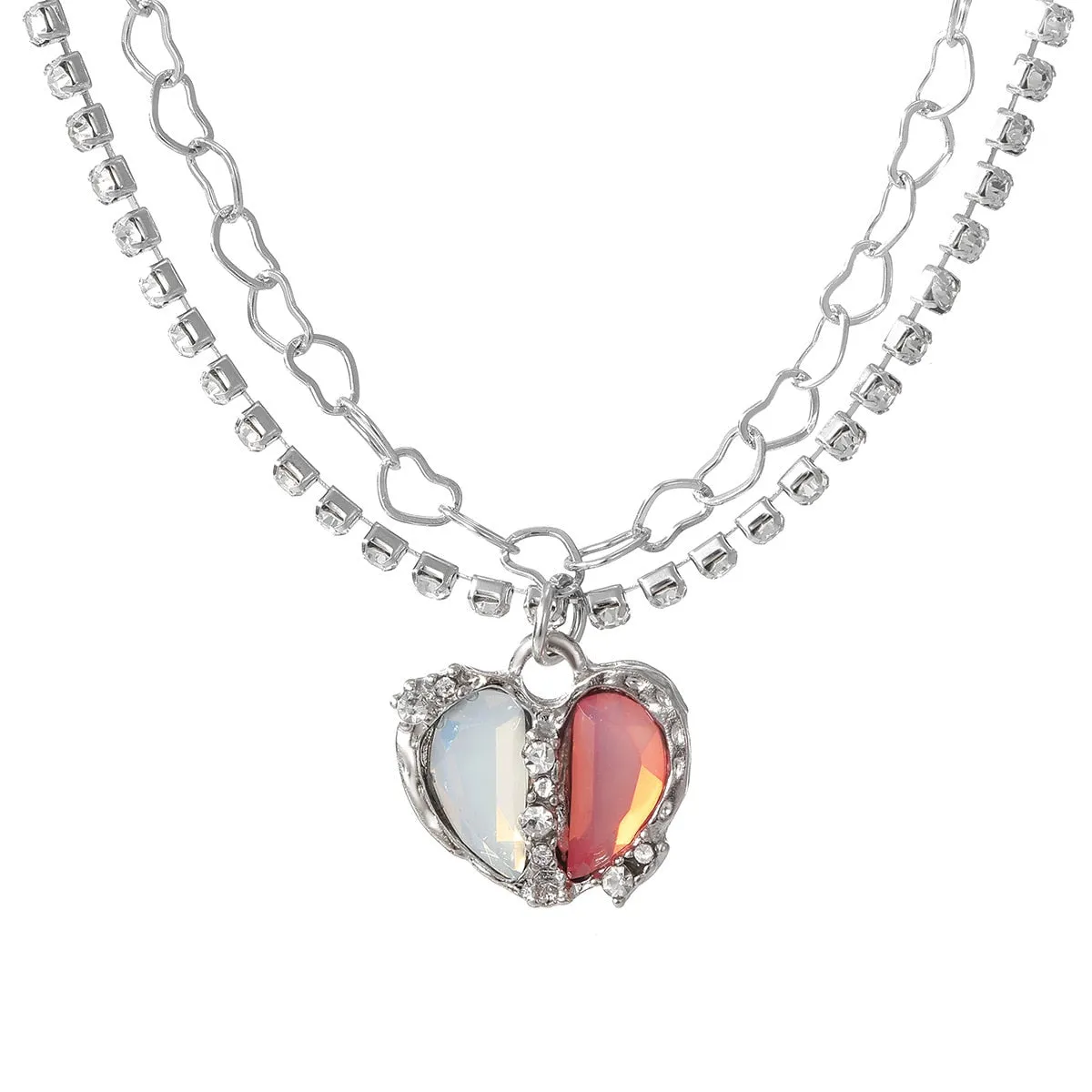 Y2K / E-Girl Style Necklace With Heart Pendant