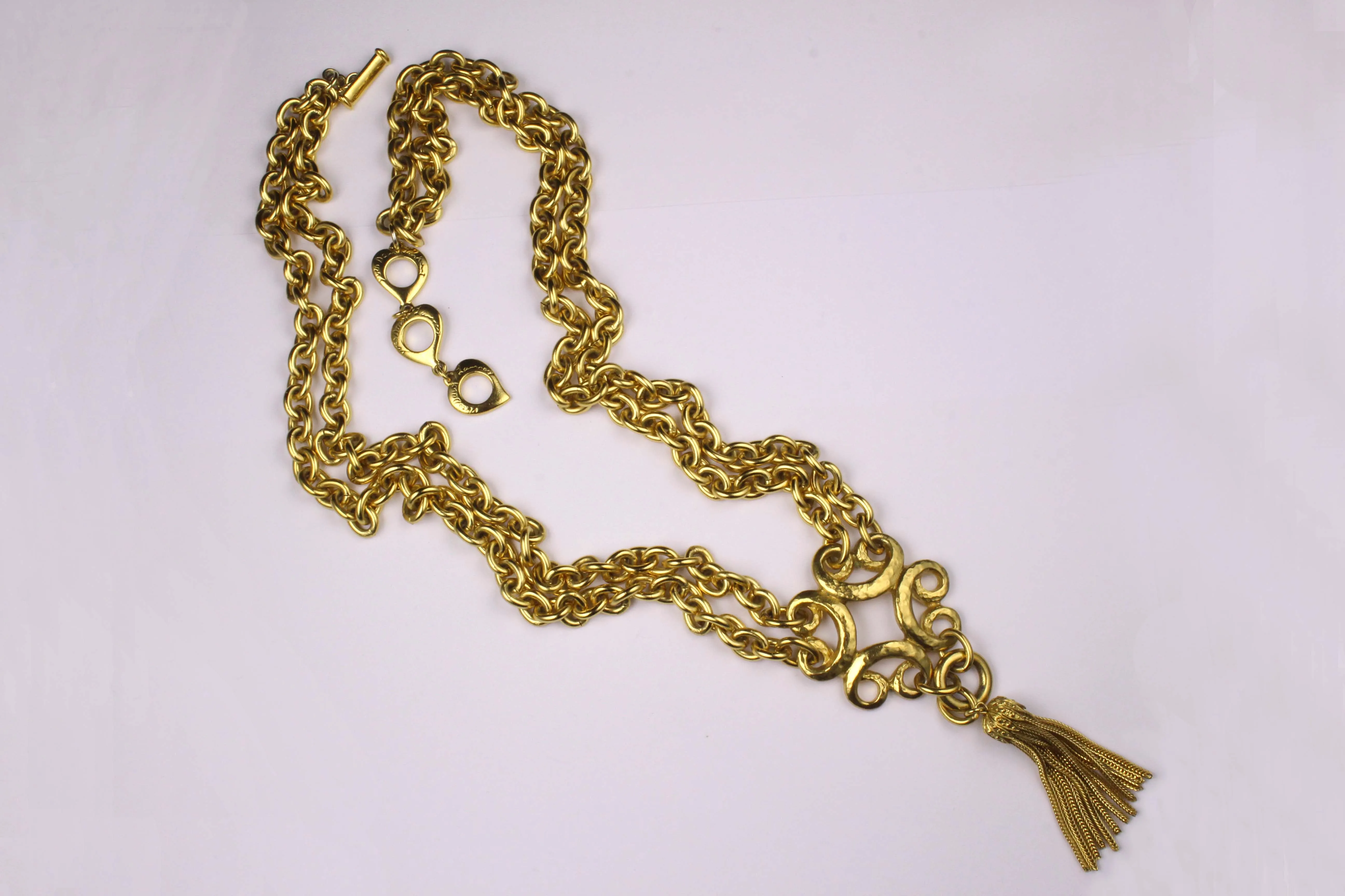 YVES SAINT LAURENT arabesque style necklace