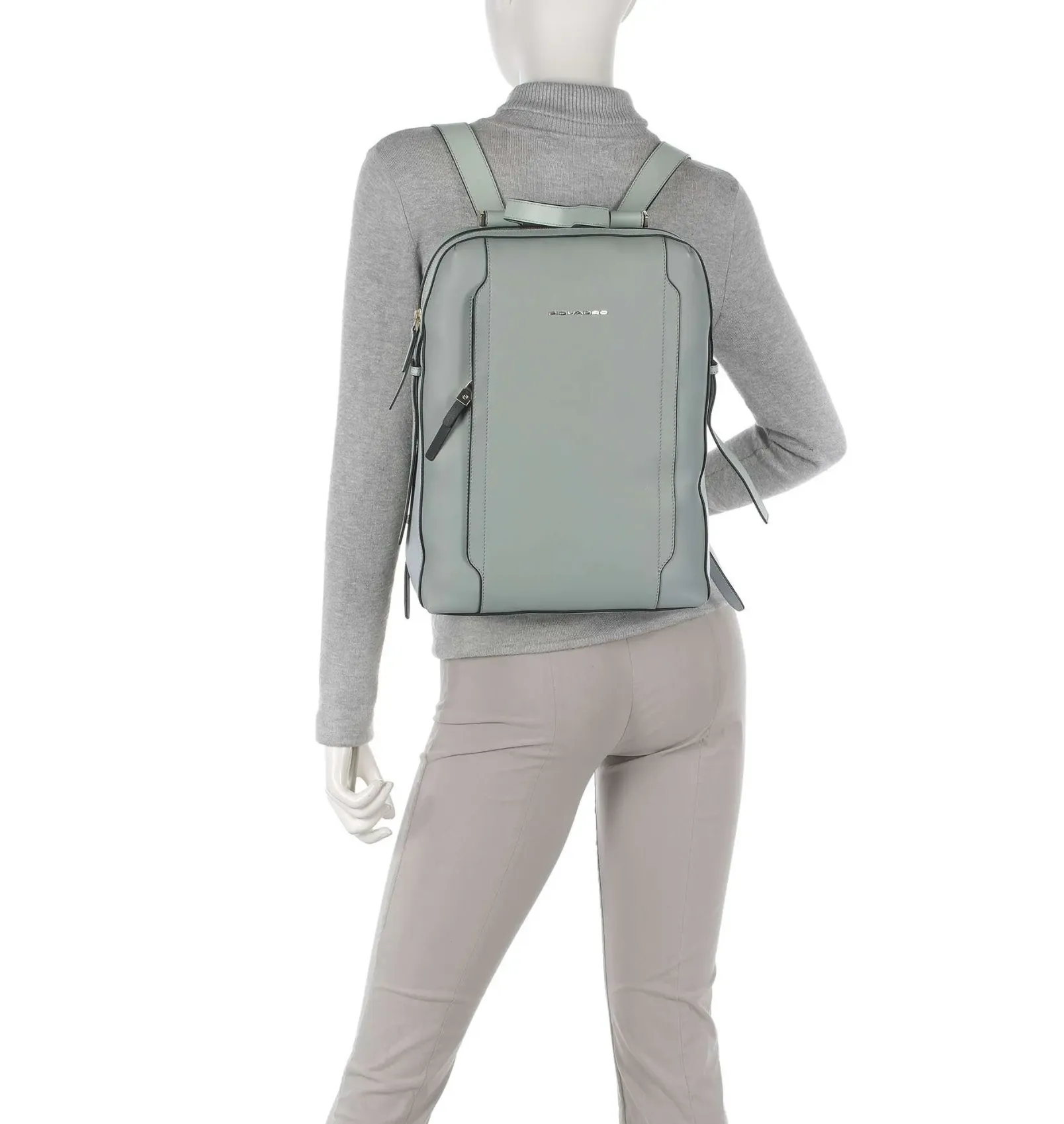 Zaino Donna PIQUADRO Porta Computer in Pelle Verde Linea Circle - CA4576W92