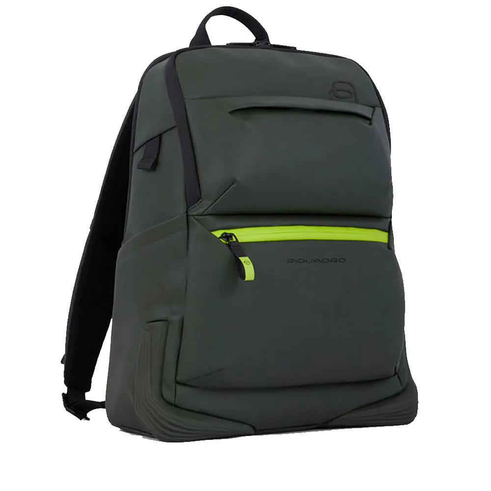 Zaino PIQUADROin Gomma con Porta Pc 14,00 e iPad Colore Verde - CA5856C2OW