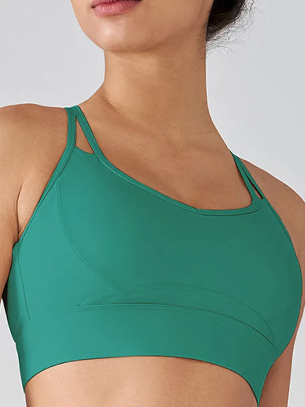 ZASUWA Female Cross Beautify Back Shockproof Gathering Sports Bras